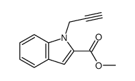 methyl 1-(prop-2-ynyl)indole-2-carboxylate结构式