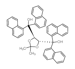 ((4R,5R)-2,2-DIMETHYL-1,3-DIOXOLANE-4,5-DIYL)BIS(DI(NAPHTHALEN-1-YL)METHANOL) structure