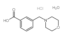 3-(morpholin-4-ylmethyl)benzoic acid,hydrochloride结构式