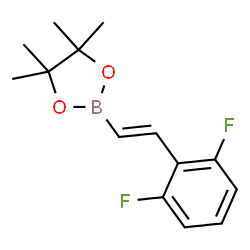 (E)-2-(2,6-difluorostyryl)-4,4,5,5-tetramethyl-1,3,2-dioxaborolane Structure