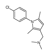 1-[1-(4-chlorophenyl)-2,5-dimethylpyrrol-3-yl]-N,N-dimethylmethanamine结构式