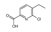 6-chloro-5-ethylpyridine-2-carboxylic acid结构式