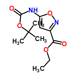 5-(叔丁氧基羰基氨基)异噁唑-3-羧酸乙酯图片