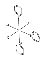 trans-trichloro tripyridine iridium(III) Structure