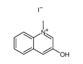 3-hydroxy-1-methyl-quinolinium, iodide结构式