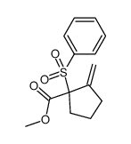 1-(methoxycarbonyl)-1-(phenylsulfonyl)-2-methylenecyclopentane Structure