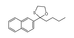 2-butyl-2-(naphthalen-2-yl)-1,3-oxathiolane Structure