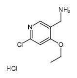 (6-chloro-4-ethoxypyridin-3-yl)methanamine hydrochloride Structure