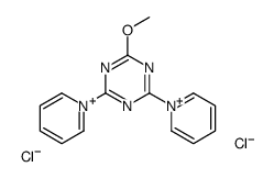 2-methoxy-4,6-di(pyridin-1-ium-1-yl)-1,3,5-triazine,dichloride结构式