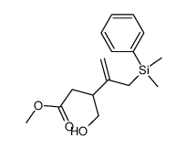 Methyl-3-hydroxymethyl-4-dimethylphenylsilylmethylpent-4-enoate Structure