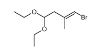 1-bromo-4,4-diethoxy-2-methylbut-1-ene结构式
