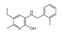 5-ethyl-6-methyl-3-[(2-methylphenyl)methylamino]-1H-pyridin-2-one Structure