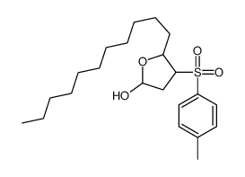 4-(4-methylphenyl)sulfonyl-5-undecyloxolan-2-ol结构式