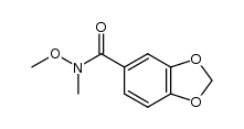 N-Methoxy-N-Methylbenzo[d][1,3]dioxole-5-carboxamide Structure