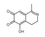 3,4-dihydro-1-methyl-5-hydroxy-6,7-isoquinolinedione Structure