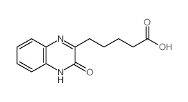 2-Quinoxalinepentanoicacid, 3,4-dihydro-3-oxo- Structure