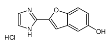 2-(1H-imidazol-2-yl)-1-benzofuran-5-ol,hydrochloride结构式