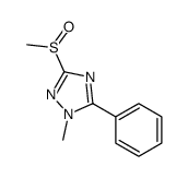 1-methyl-3-methylsulfinyl-5-phenyl-1,2,4-triazole Structure