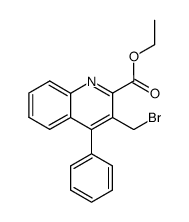 3-bromomethyl-2-ethoxycarbonyl-4-phenylquinoline Structure