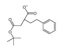 (2R)-4-[(2-methylpropan-2-yl)oxy]-4-oxo-2-(2-phenylethyl)butanoate结构式