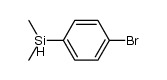 (p-bromophenyl)dimethylsilane Structure
