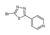 2-溴-5-(4-吡啶)-1,3,4-噻二唑结构式