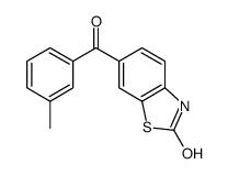 6-(3-methylbenzoyl)-3H-1,3-benzothiazol-2-one结构式