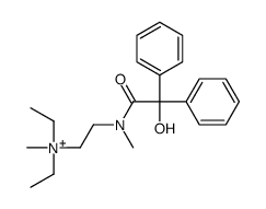 diethyl-[2-[(2-hydroxy-2,2-diphenylacetyl)-methylamino]ethyl]-methylazanium结构式