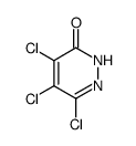 4,5,6-trichloro-2H-pyridazin-3-one结构式