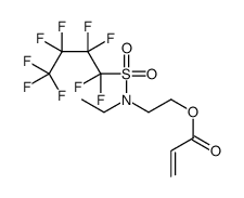 2-[ethyl[(nonafluorobutyl)sulphonyl]amino]ethyl acrylate Structure