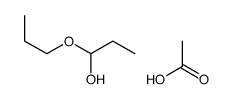 acetic acid,1-propoxypropan-1-ol Structure