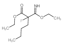 Hexanoic acid,2-(ethoxyiminomethyl)-2-fluoro-, ethyl ester Structure