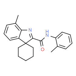 2'-(2-Methylphenylaminocarbonyl)-7'-methylspiro[cyclohexane-1,3'-[3H]indole]结构式