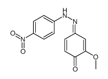 2-methoxy-4-[(4-nitrophenyl)hydrazinylidene]cyclohexa-2,5-dien-1-one Structure