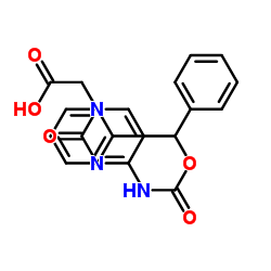 (4-N-(二苯甲氧羰基)-胞嘧啶)-1-乙酸结构式