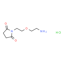 1-(2-(2-Aminoethoxy)ethyl)pyrrolidine-2,5-dione hydrochloride Structure
