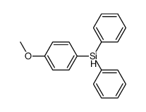 (4-methoxyphenyl)(phenyl)methylsilane结构式