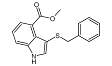 methyl 3-benzylsulfanyl-1H-indole-4-carboxylate结构式