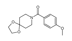 1-(4-methoxybenzoyl)-4-piperidone ethylene ketal结构式