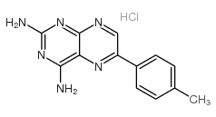 2,4-Diamino-6-(p-tolyl)pteridine hdrochloride Structure