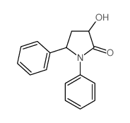 3-hydroxy-1,5-diphenyl-pyrrolidin-2-one结构式
