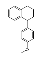 1,2,3,4-tetrahydro-1-(4-methoxyphenyl)naphthalene结构式