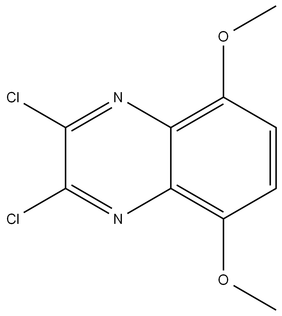 2,3-二氯-5,8-二甲氧基喹喔啉结构式