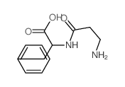 2-(3-aminopropanoylamino)-3-phenylpropanoic acid结构式