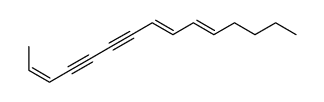 (2E,8E,10E)-2,8,10-Pentadecatriene-4,6-diyne Structure