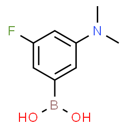 3-(N,N-Dimethylamino)-5-fluorophenylboronic acid structure