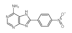 1H-Purin-6-amine, 8-(4-nitrophenyl)-结构式