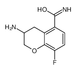 3-amino-8-fluoro-3,4-dihydro-2H-chromene-5-carboxamide结构式