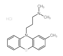 N,N-dimethyl-3-(2-methylphenothiazin-10-yl)propan-1-amine structure