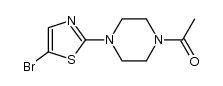 4-acetyl-1-(5-bromothiazol-2-yl)piperazine结构式